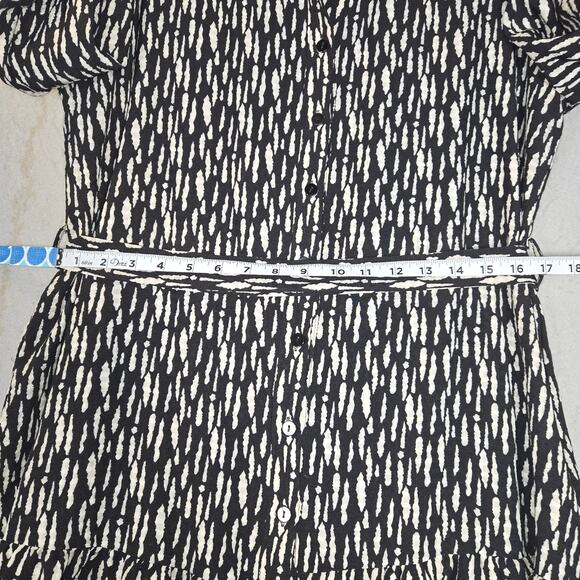 Grace Karin Womens Large Midi Dress Tiered Button Front Abstract Feminine Casual - Picture 9 of 12